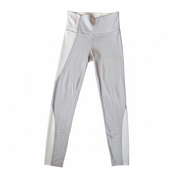 Athleta Pants - Athleta Colorblock High Rise Yoga Leggings Grey White XS 405646-00